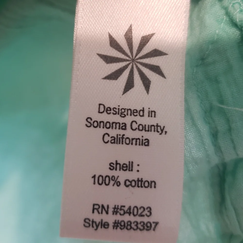 Athleta Swim Cover Up Tunic Mint Green Mariana 3/4 Sleeve Embellishments Medium